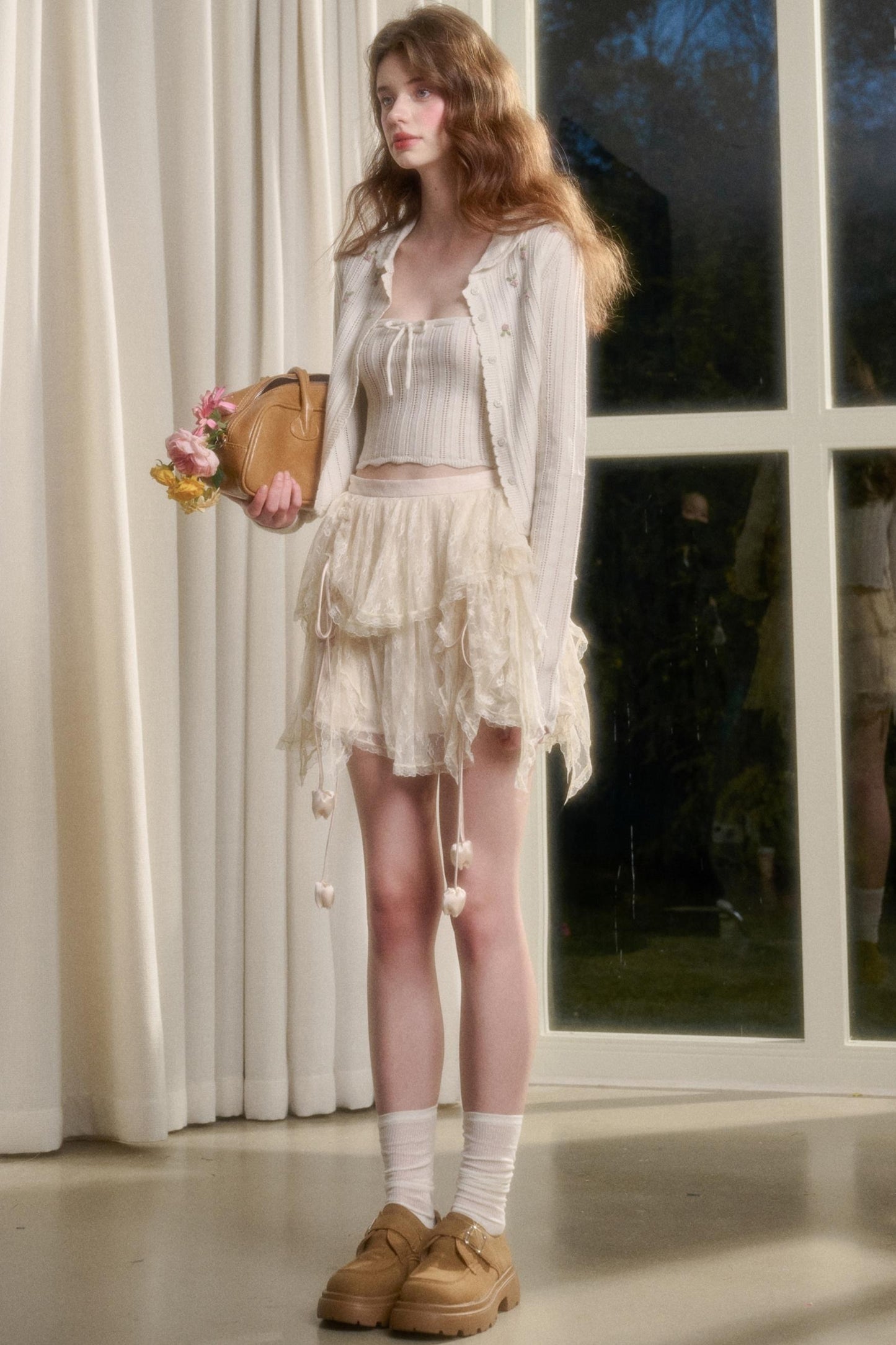 Tulip Lace Bustier Skirt