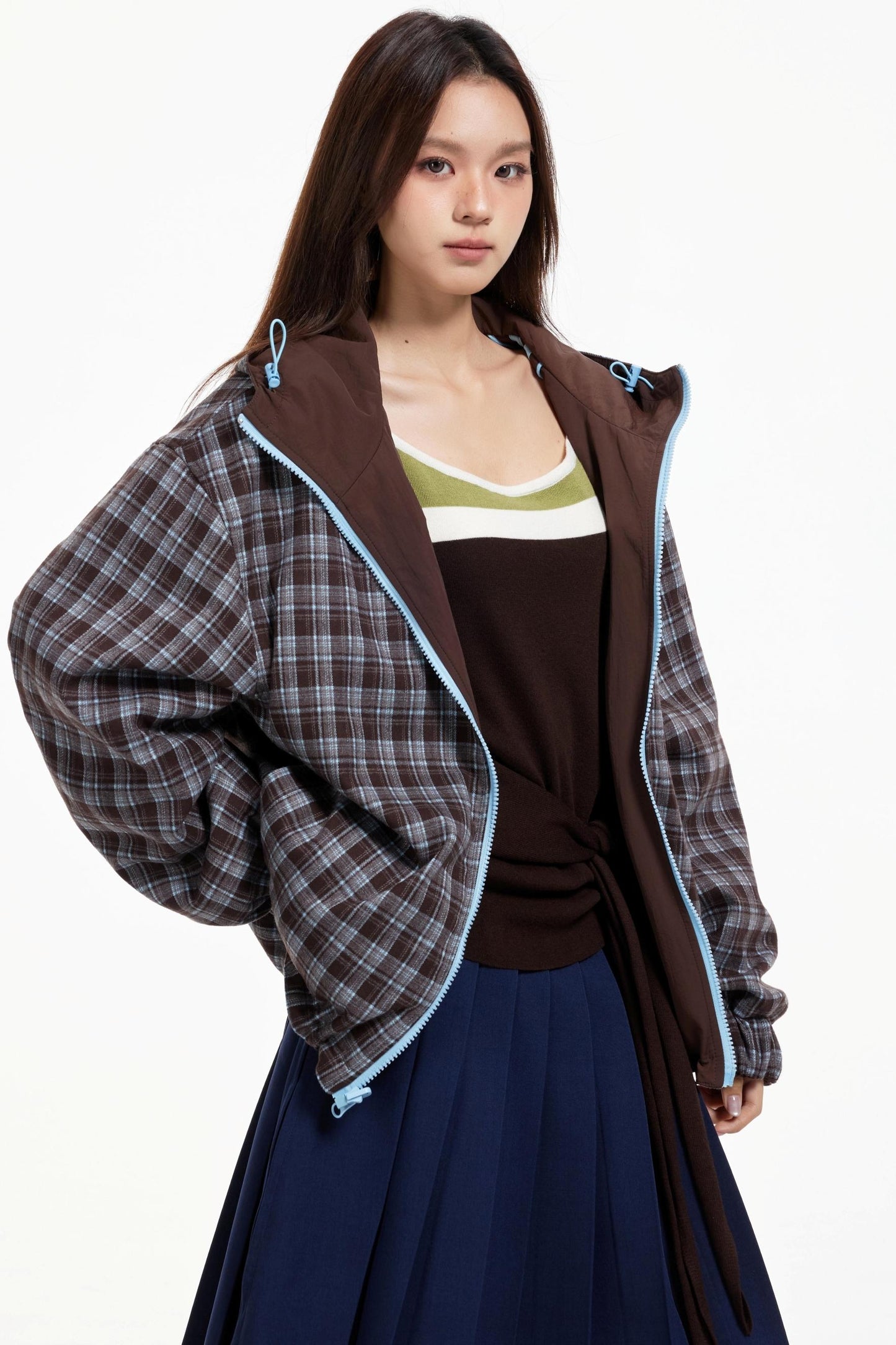 Lux Stripe Hooded Jacket Set-Up