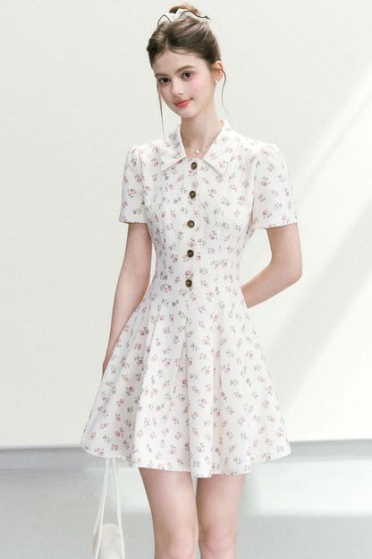 Sweet Floral A-Line Dress