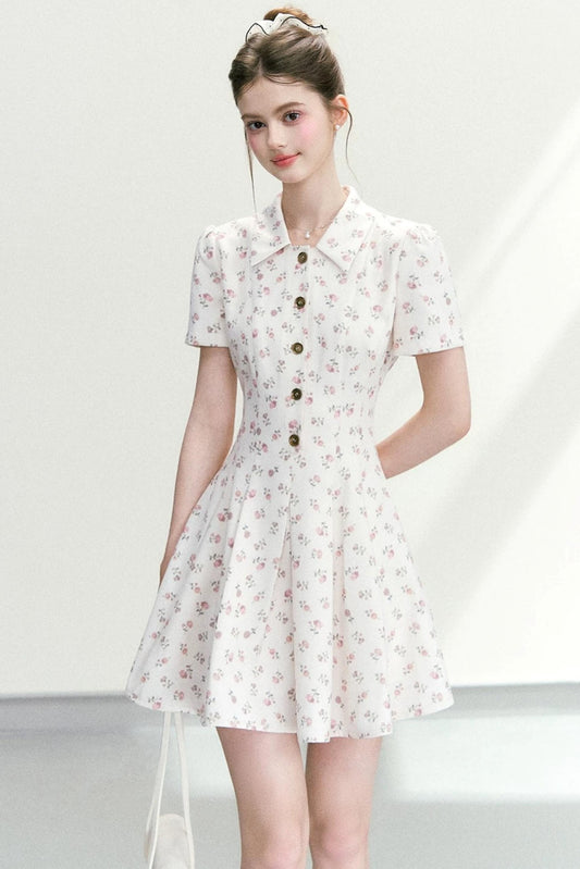 Sweet Floral A-Line Dress
