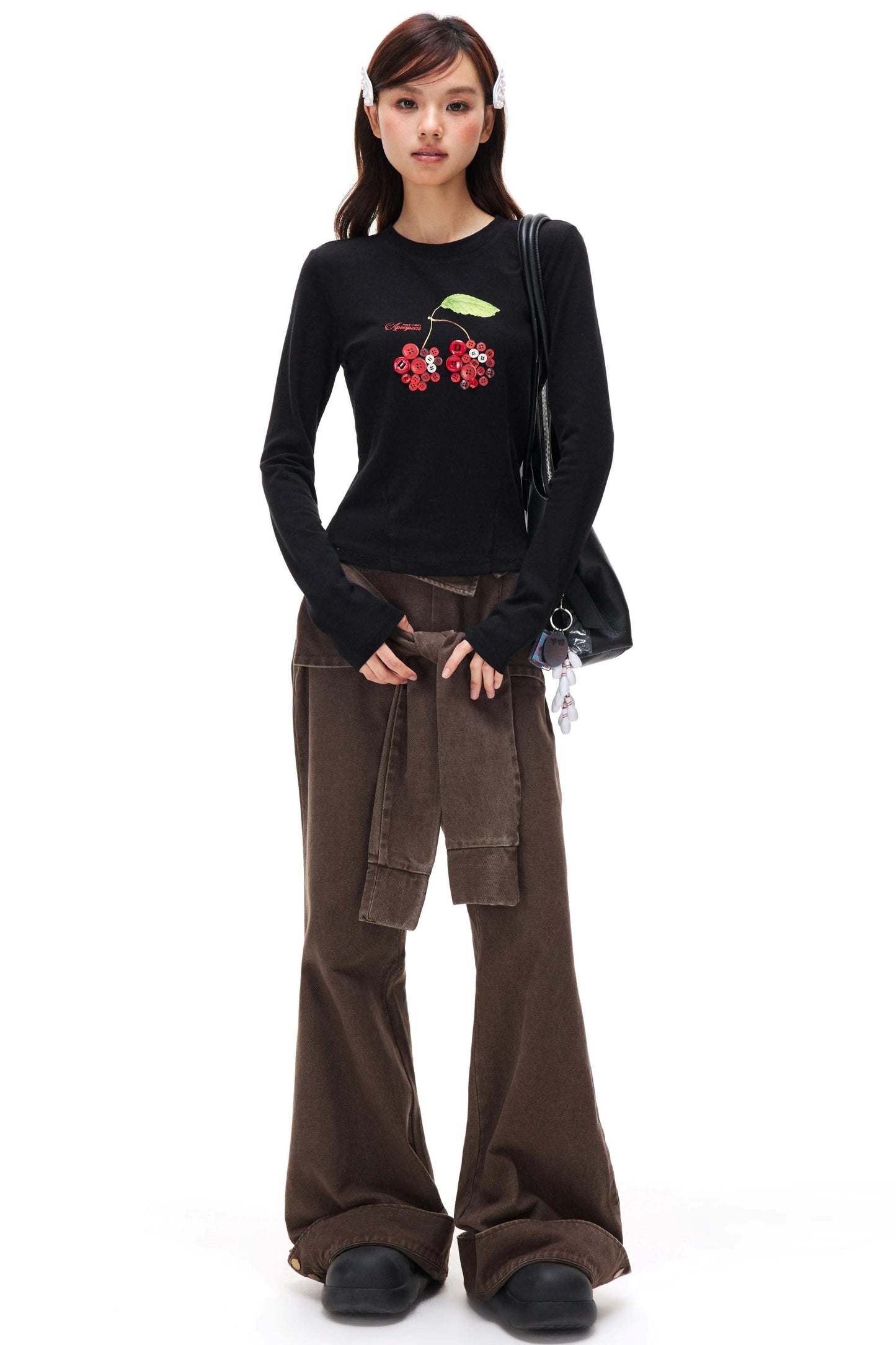 Sweet Cherry Knit Top