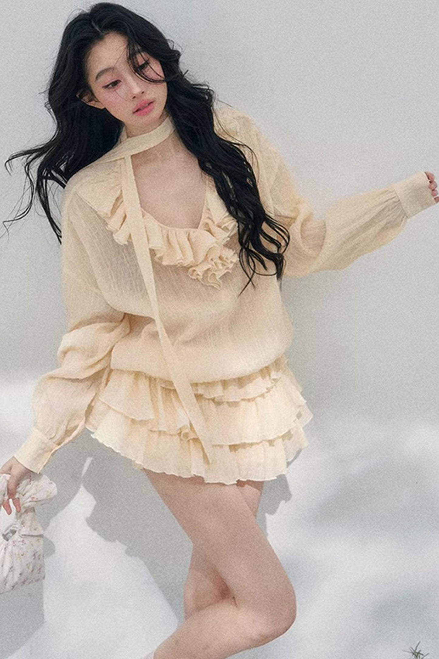 Evening Breeze French Dress Set