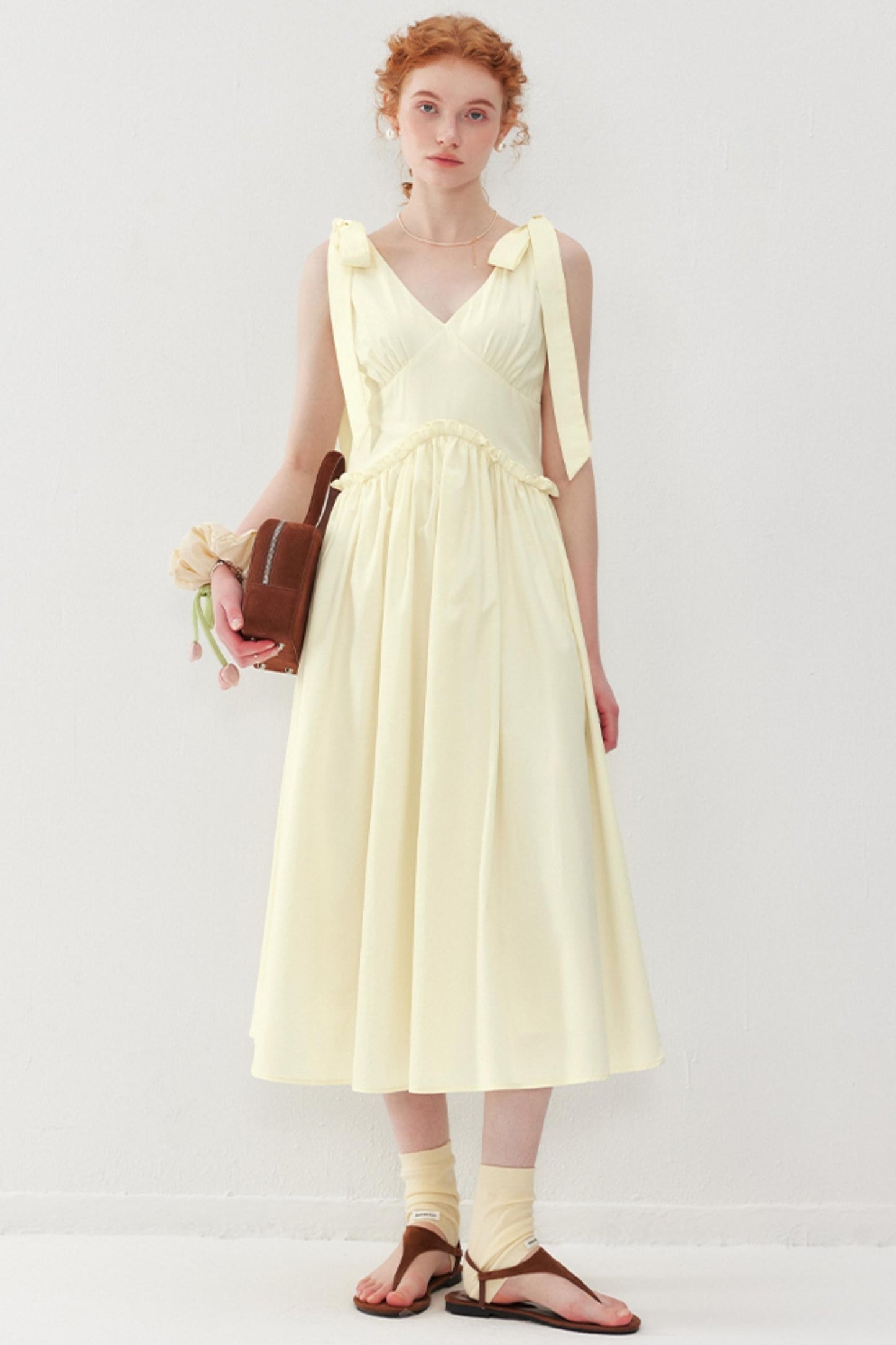 French Lace Tie Dress