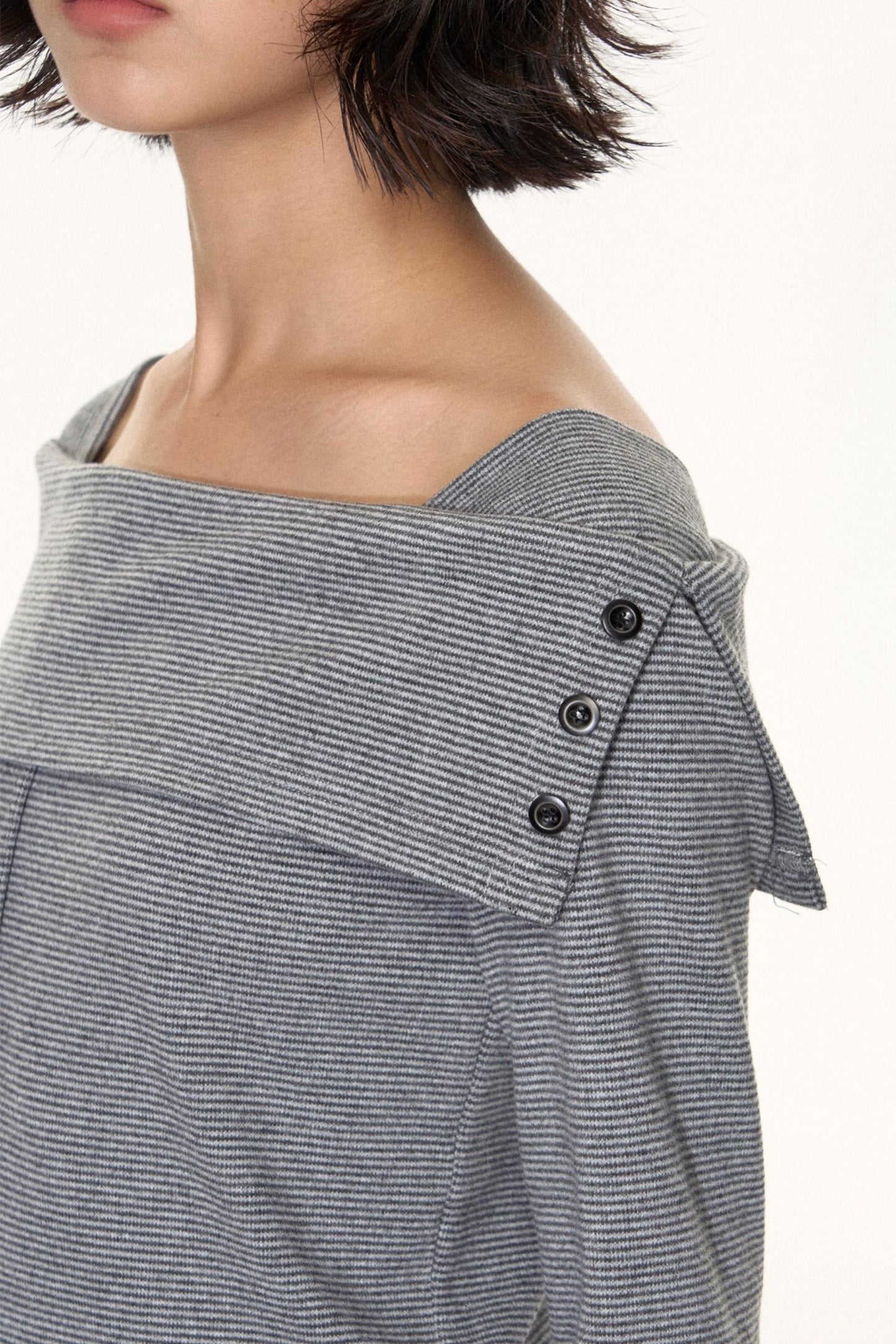 Striped Long Sleeve Top Set-Up