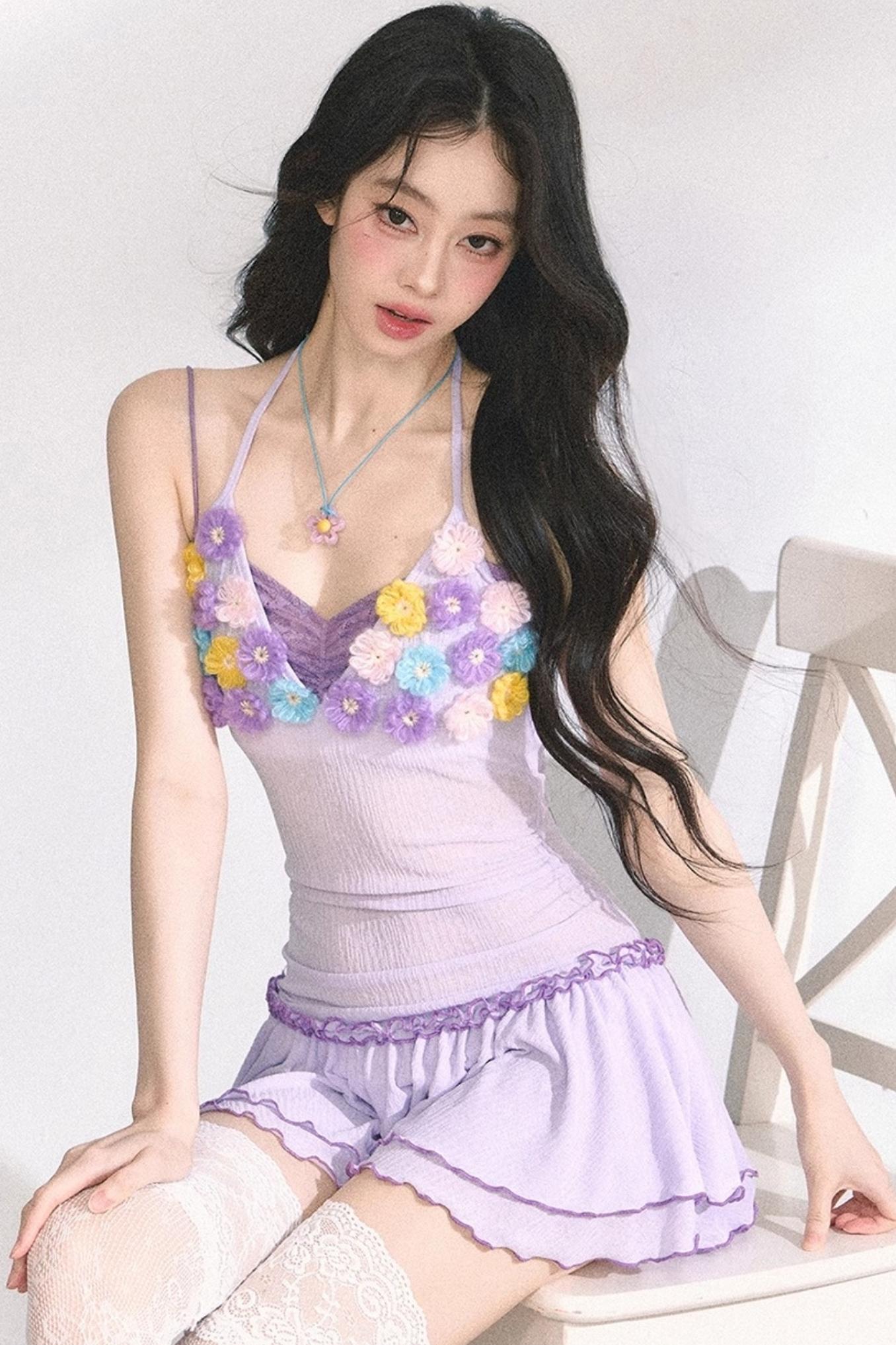 Floral One-Shoulder Summer Dress