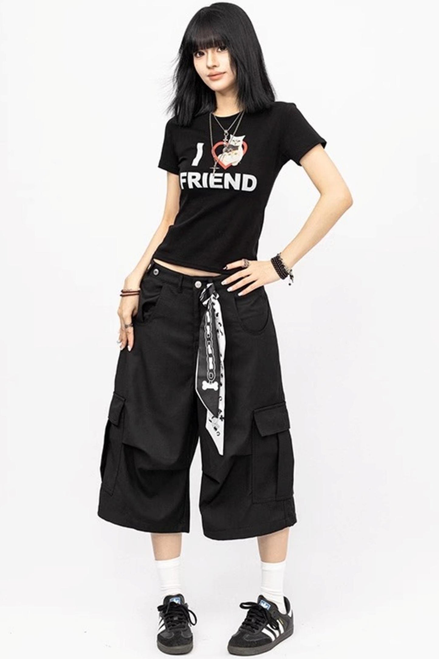 Vintage Babes Cat Print Cropped Top