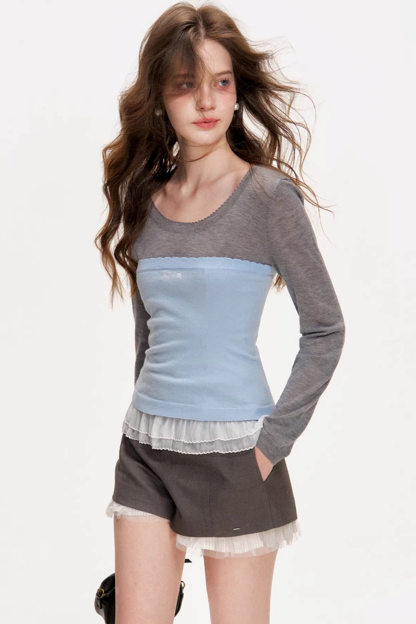 Misty Morning Lace Wool Sweater