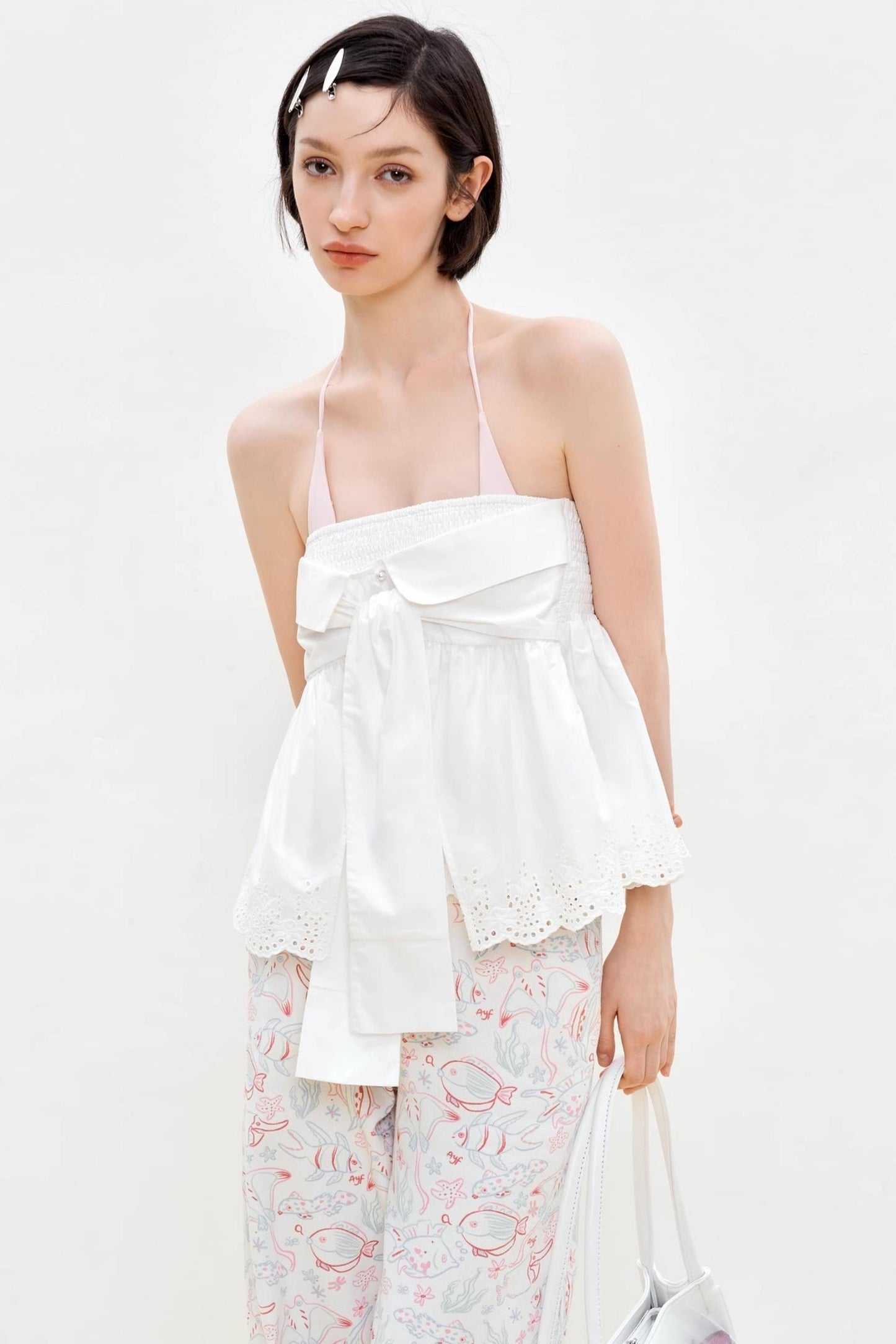 Summer Lace Halter Skirt