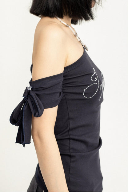 Slim Vintage Strapless Top