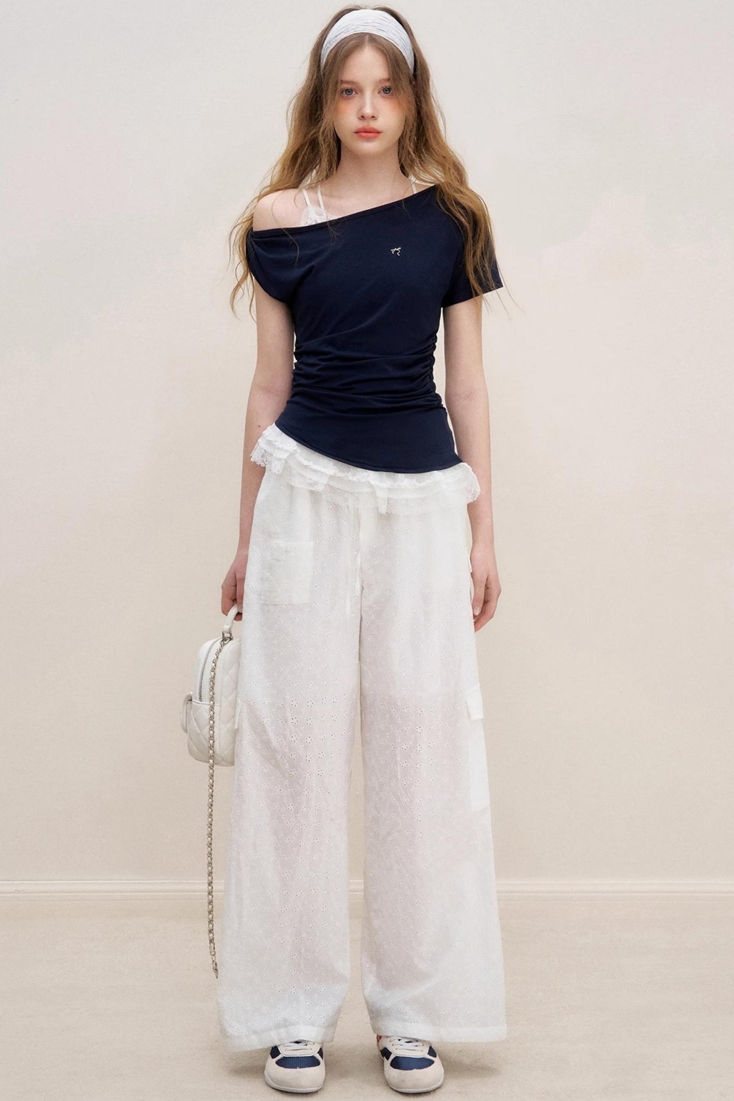 Lace Embrace Wide Leg Trousers