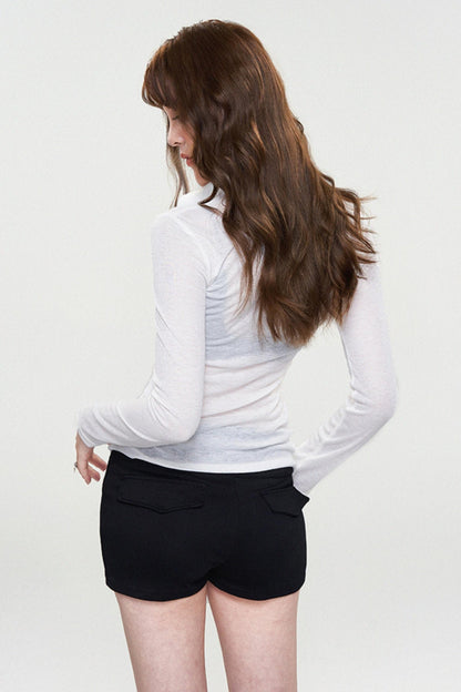 Rhinestone Print Slim Fit Tee