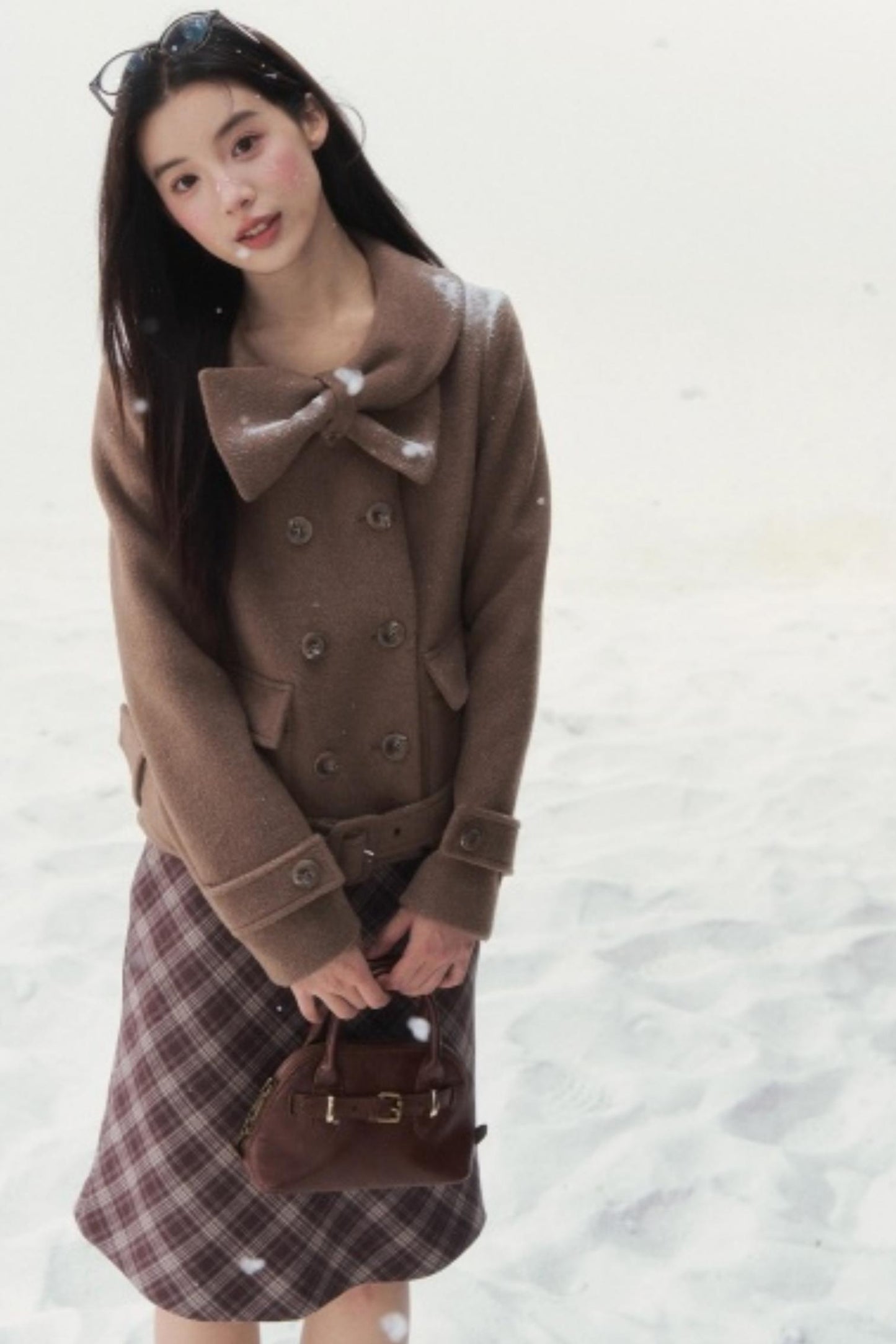 Vintage Double-Breasted Winter Coat