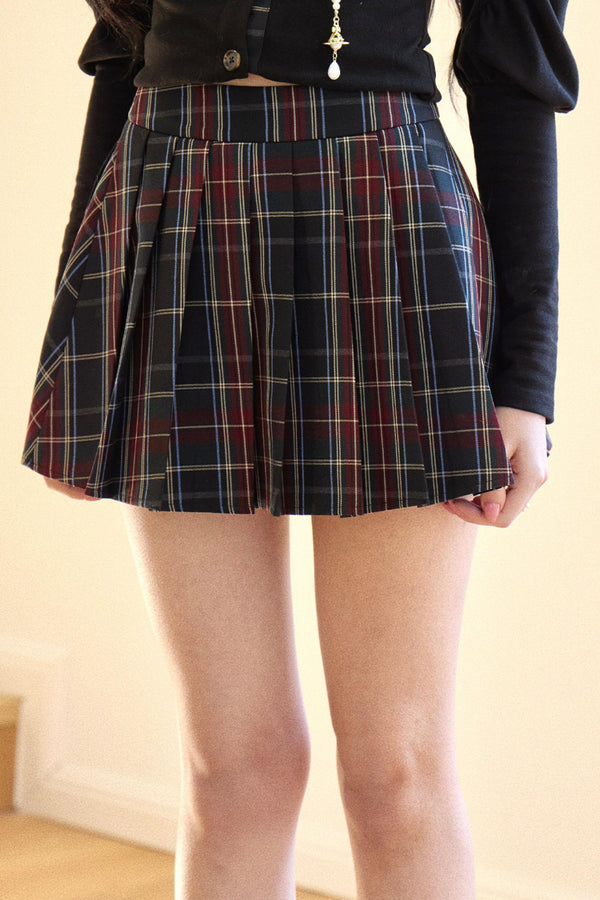 Water Lily Plaid Skirt