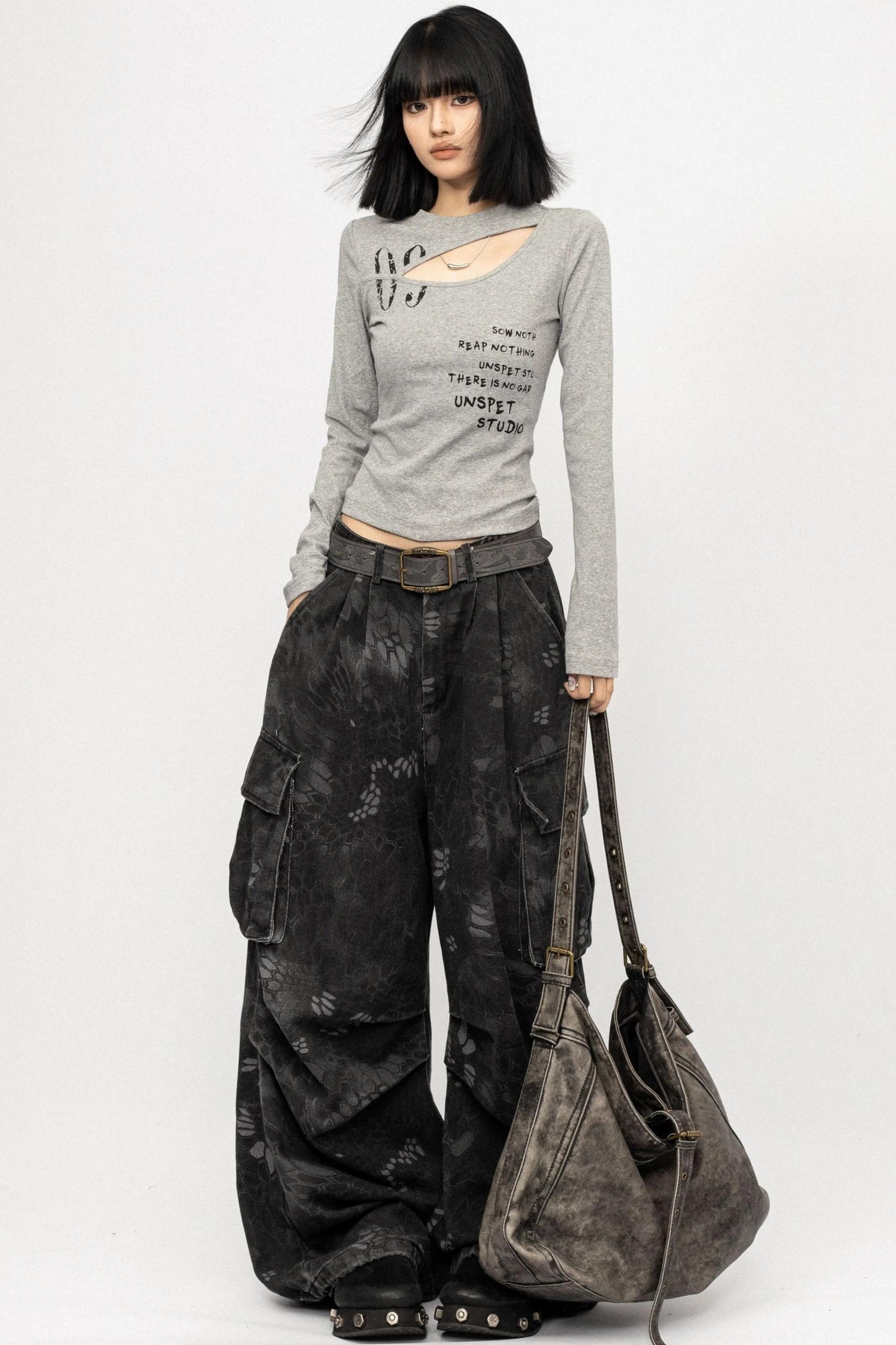 Black Hollow Long Sleeve T-Shirt