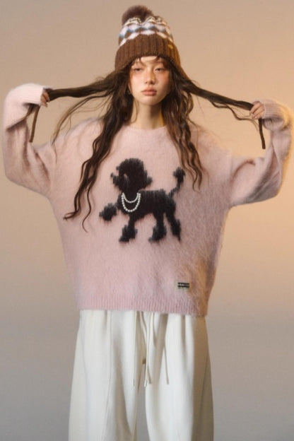 Tsundere Puppy Crewneck Sweater