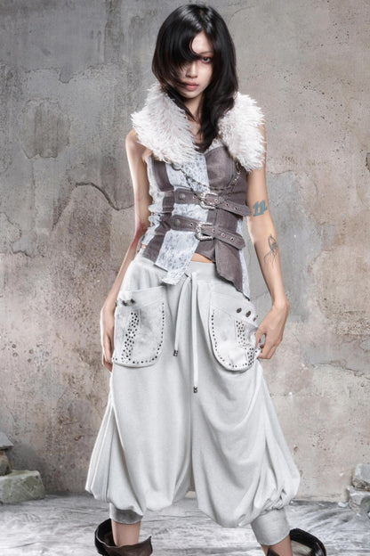 Retro Punk Fur Collar Scarf