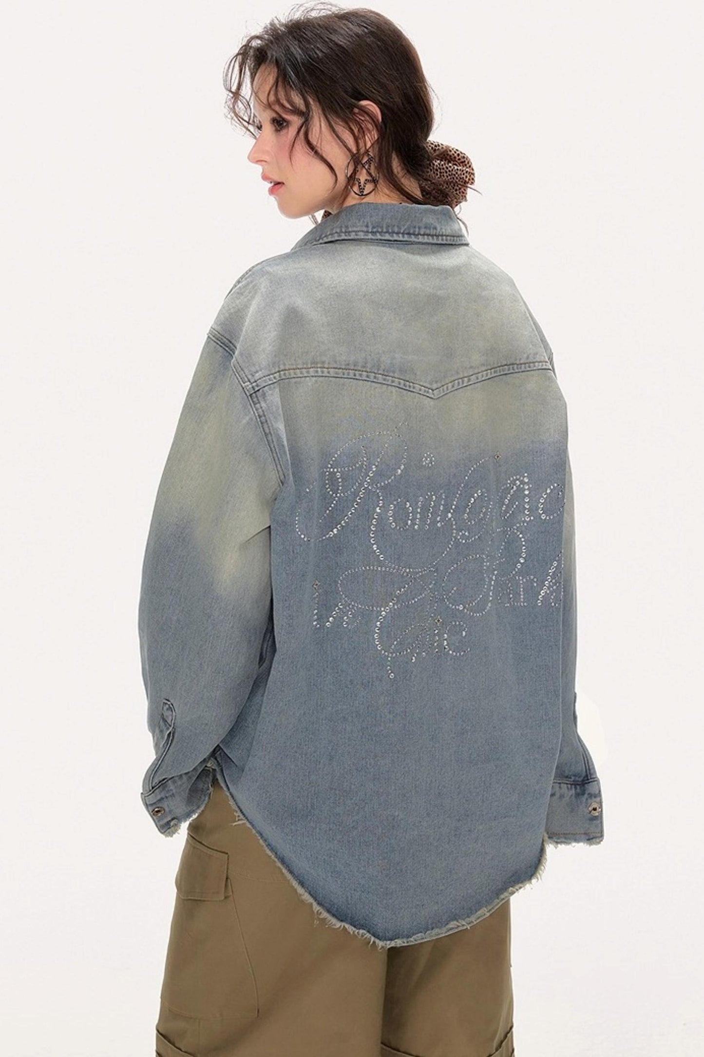 Vintage Diamond Denim Jacket