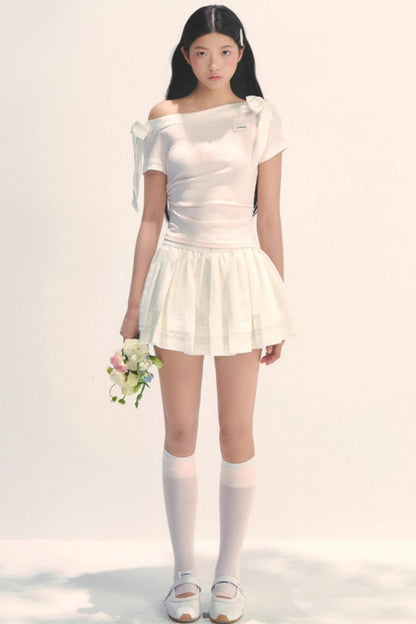 One-Shoulder Shaping T-Shirt