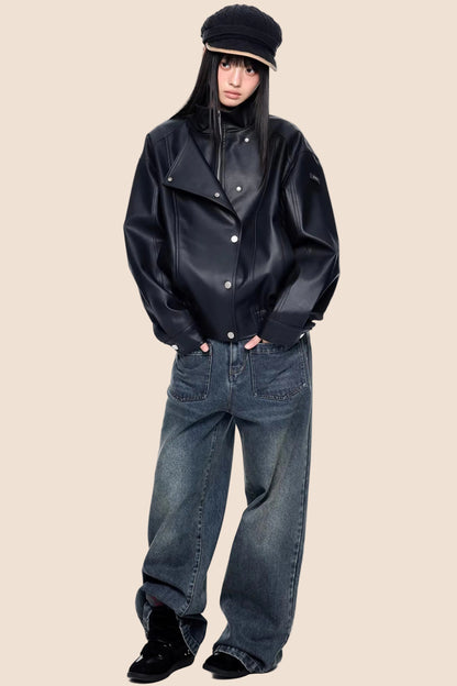 American Retro Wide-Leg Jeans