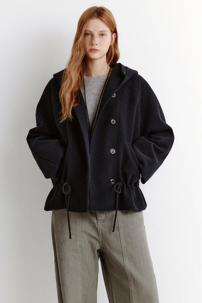 Winter Hooded Crop Coat