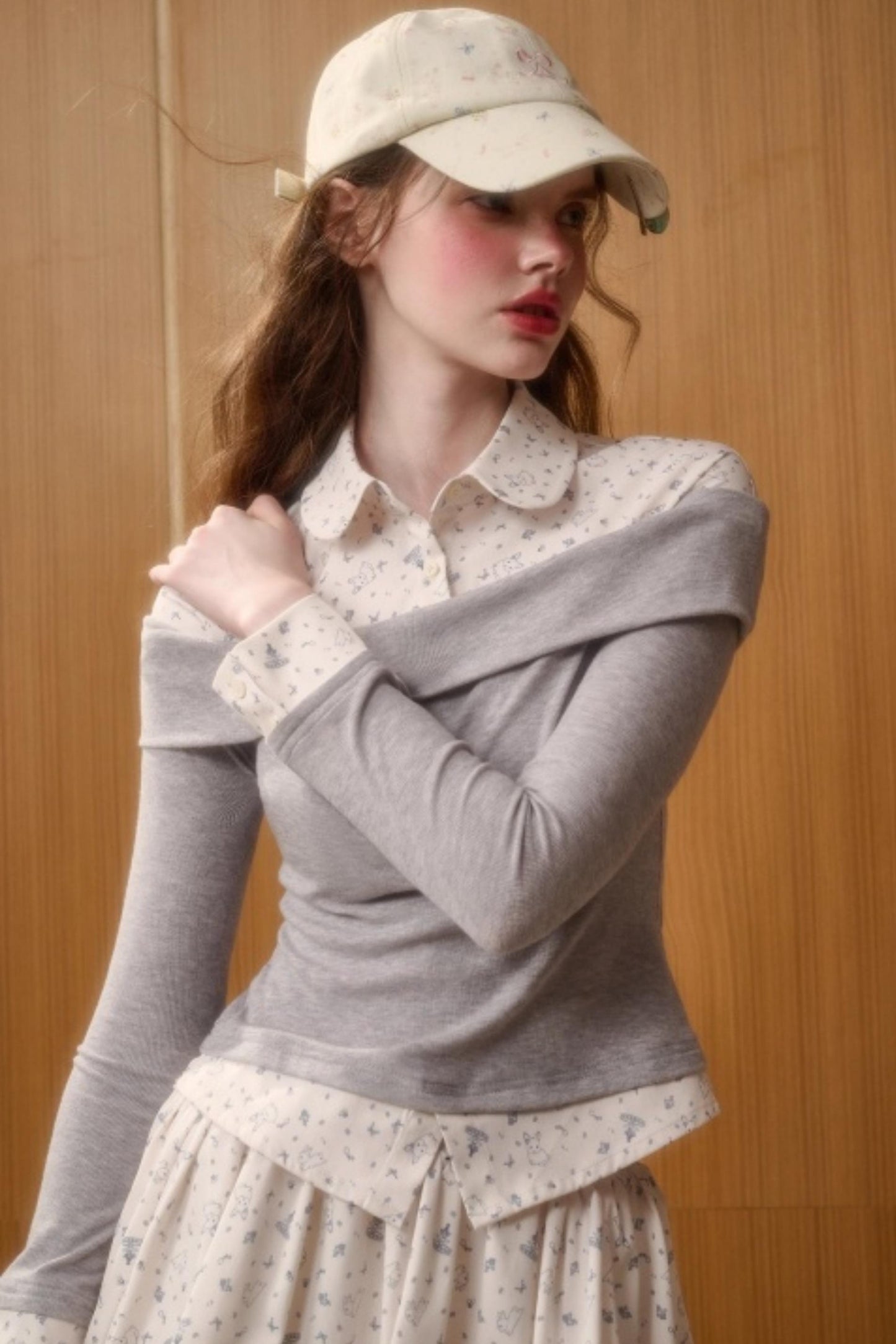 Milky Way Print Top and Skirt Set-Up