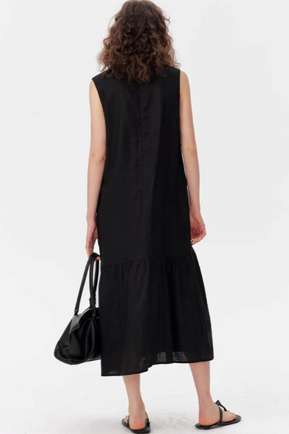 Flare Hem Maxi Dress