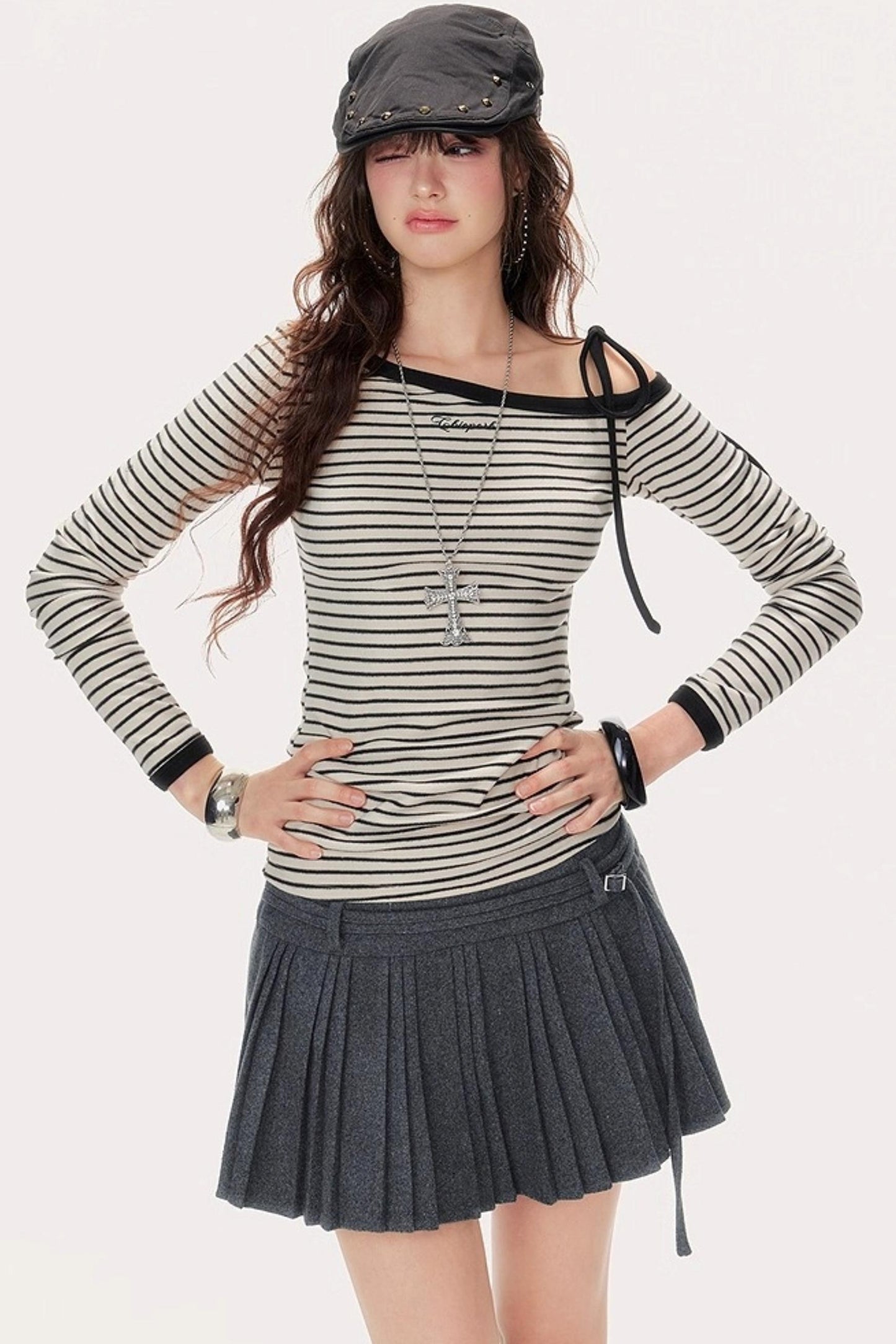 Fall Lace-Up Base Layer Top