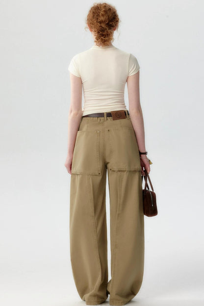 Vintage Khaki Denim Pants