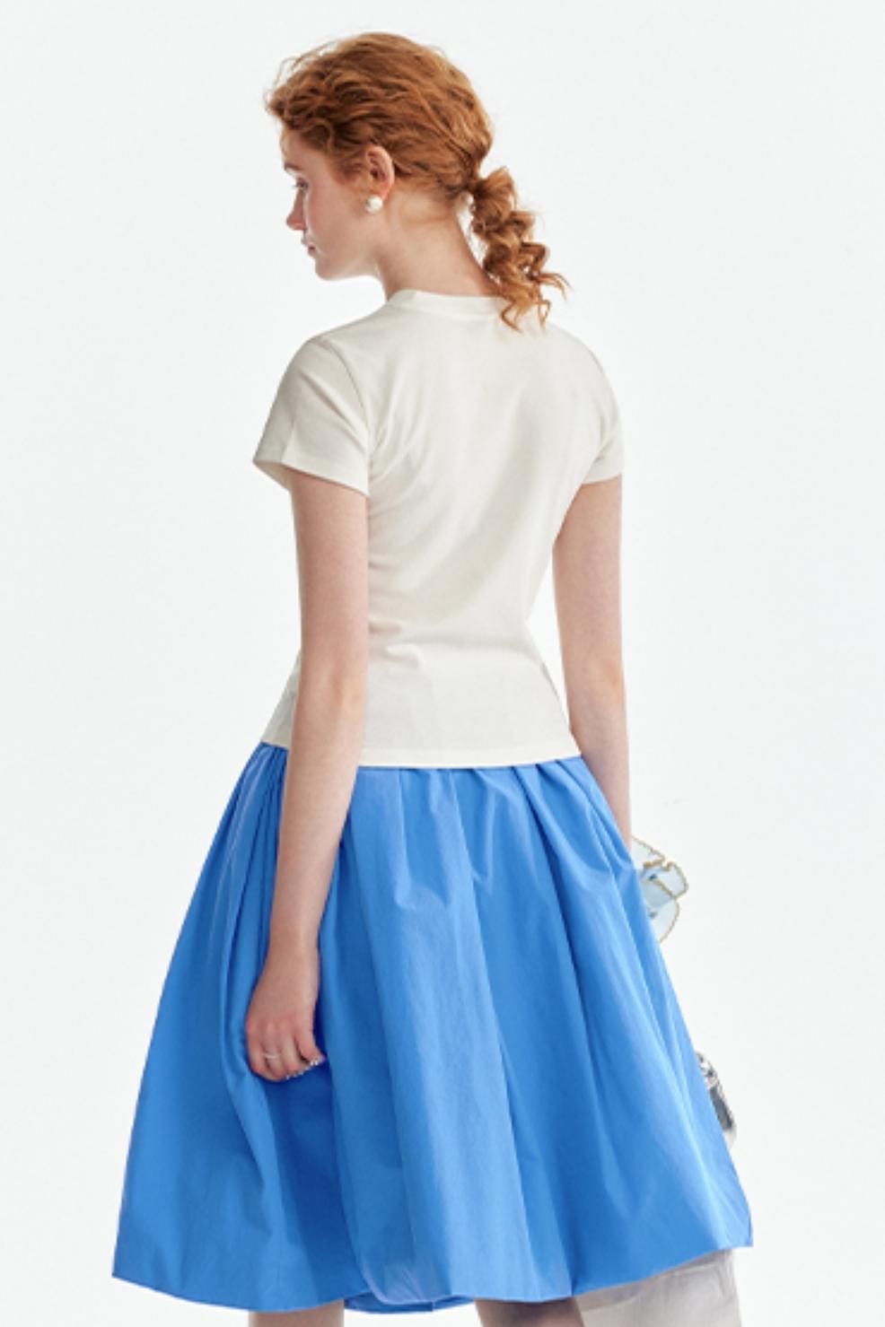 Layered Bloomers T-Shirt-Skirt Set-Up