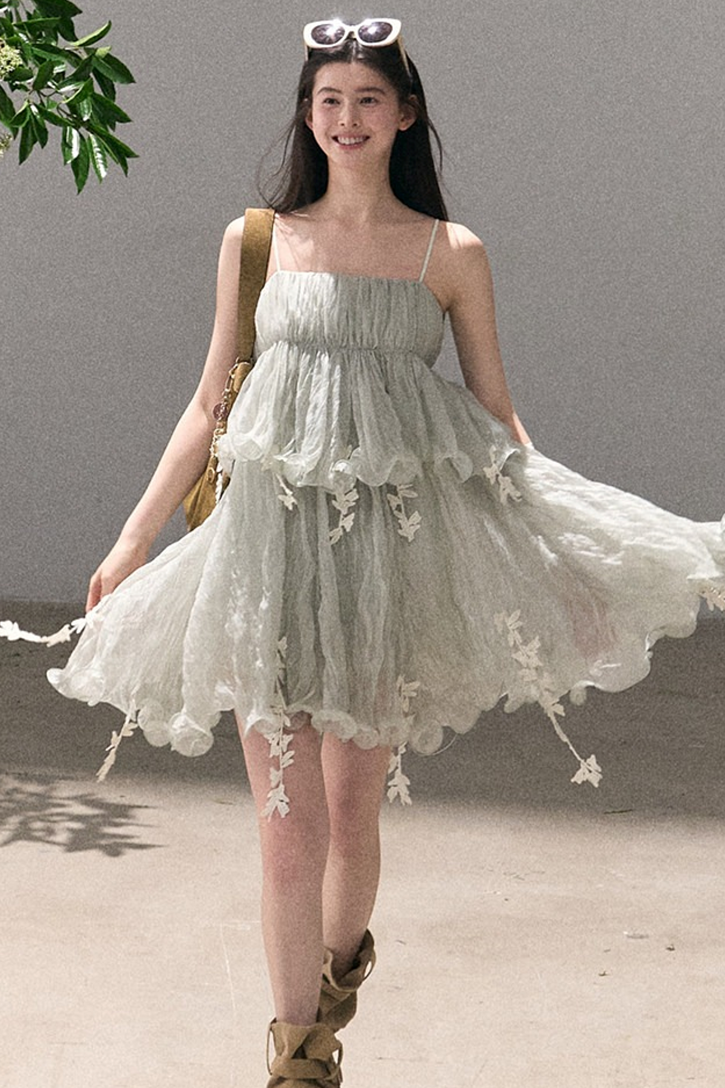 Mint Lace Spaghetti Strap Dress