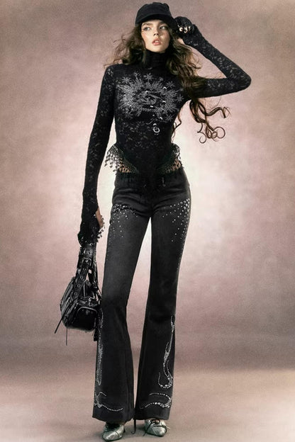 Rose-Colored Lace Top