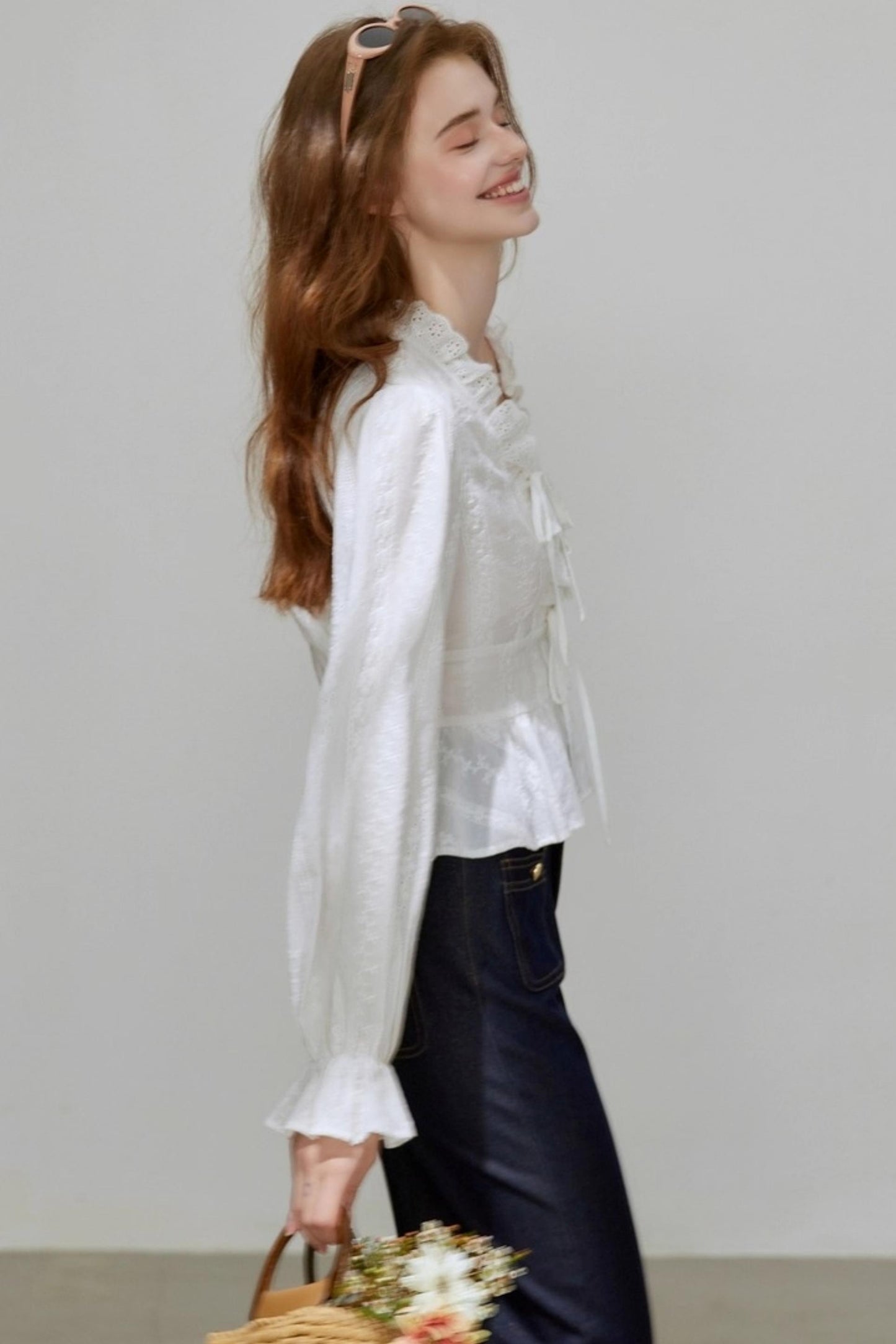 Autumn High Waist Denim Pants