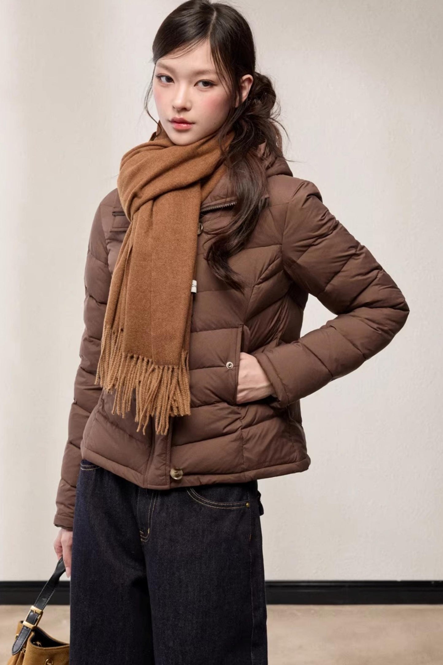 Solid Color Tassel Scarf