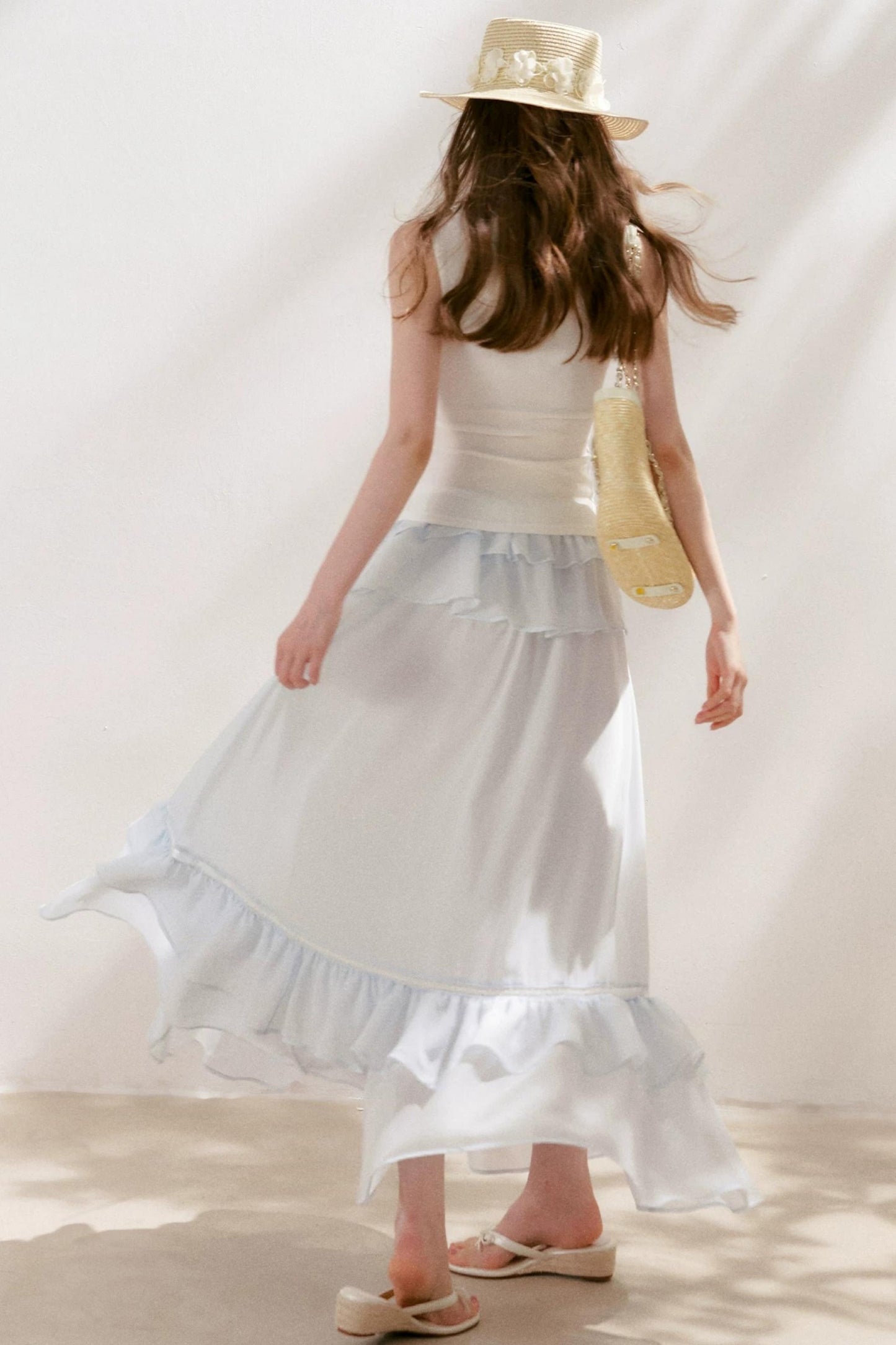 Romantic Lace Ruffle Skirt Set-Up