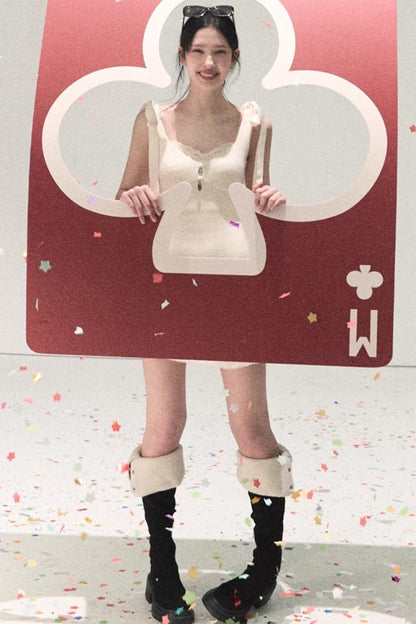 Snowfall Lace Knitted Dress