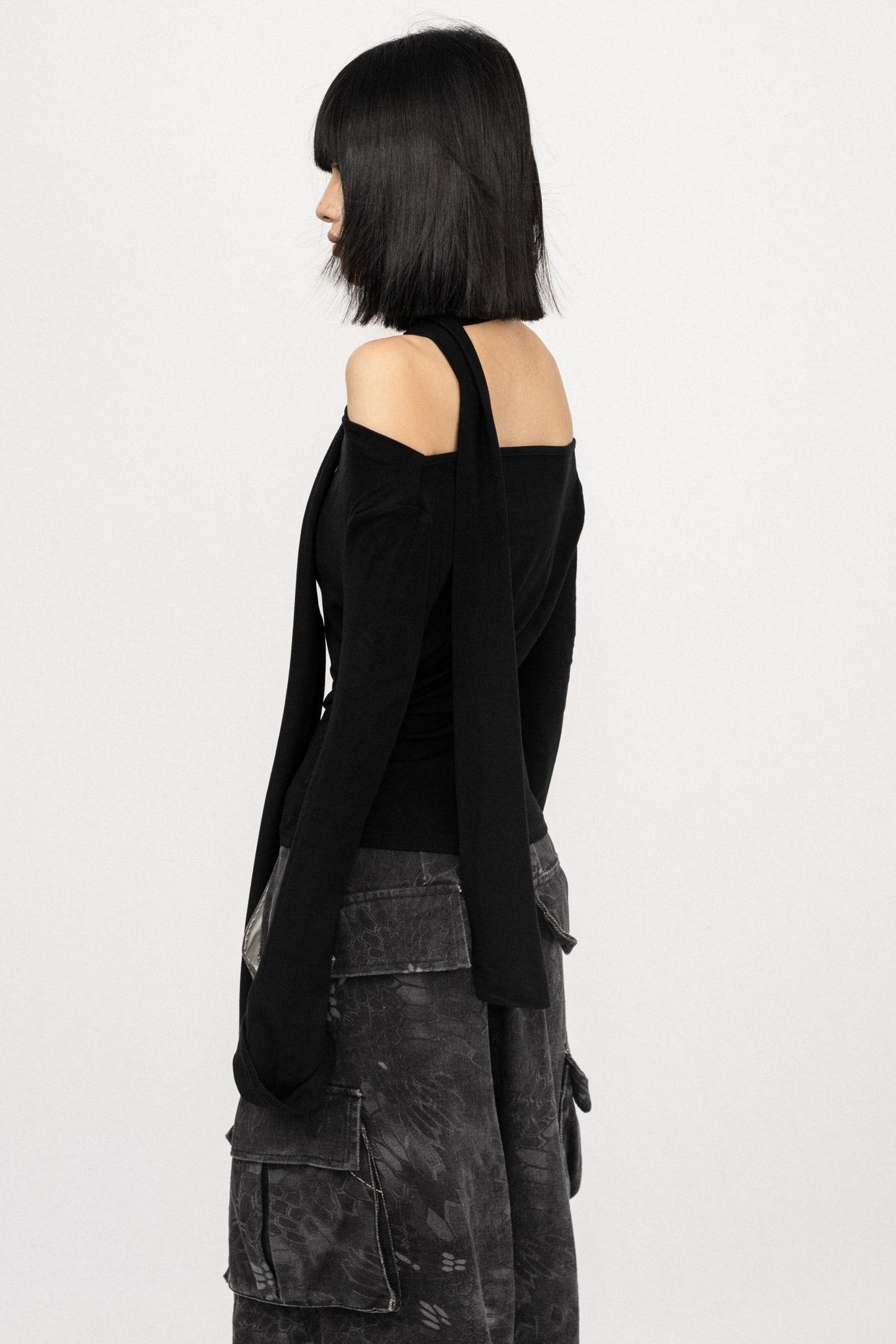 Autumn Slim Black Top