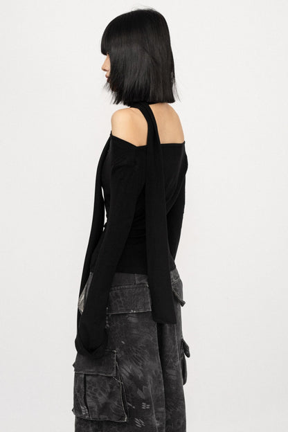 Autumn Slim Black Top