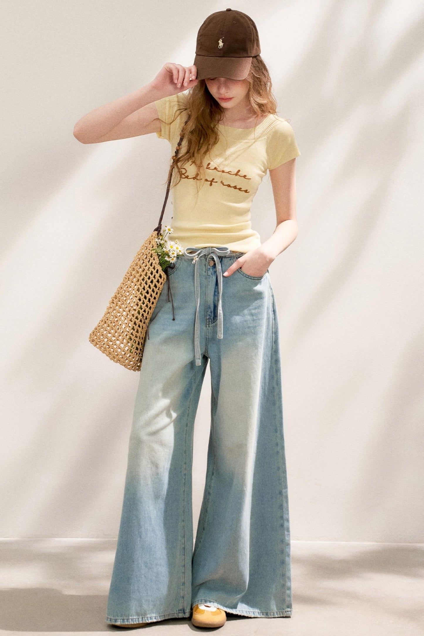 Embroidered Knit Tee