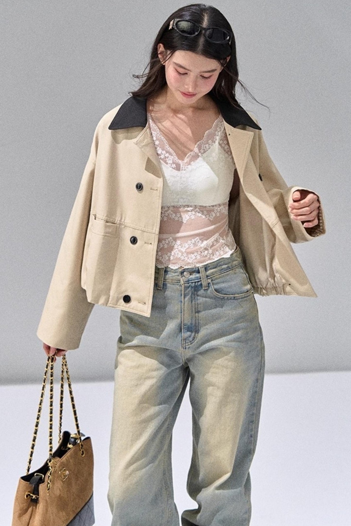Short Petite Trench Coat