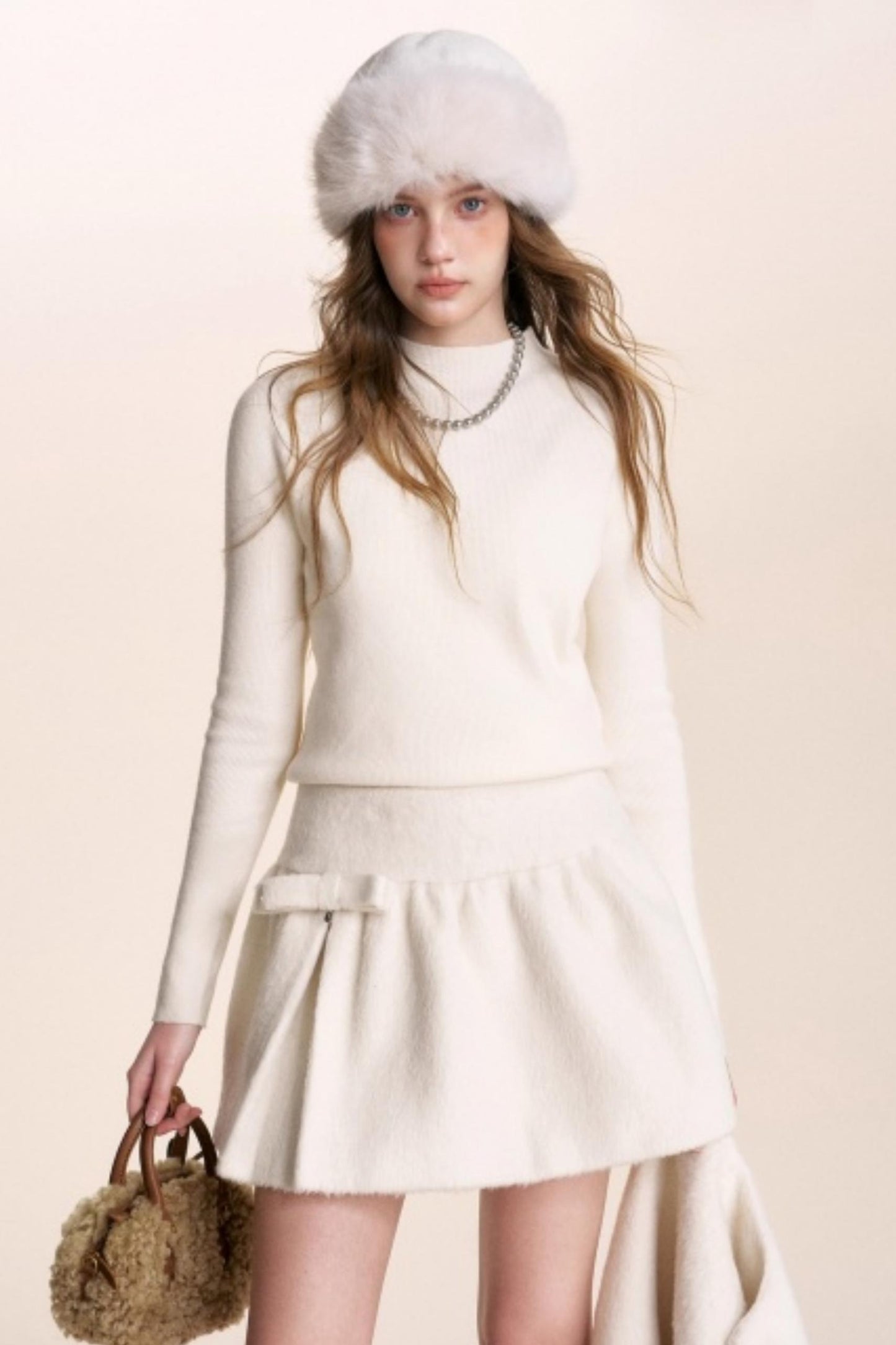 Romantic French Wool Jacket Suit Set-Up