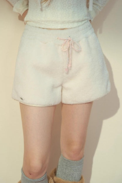 Fur Suede Versatile Lambwool Shorts
