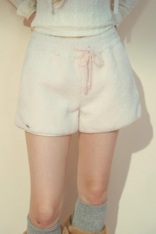 Fur Suede Versatile Lambwool Shorts