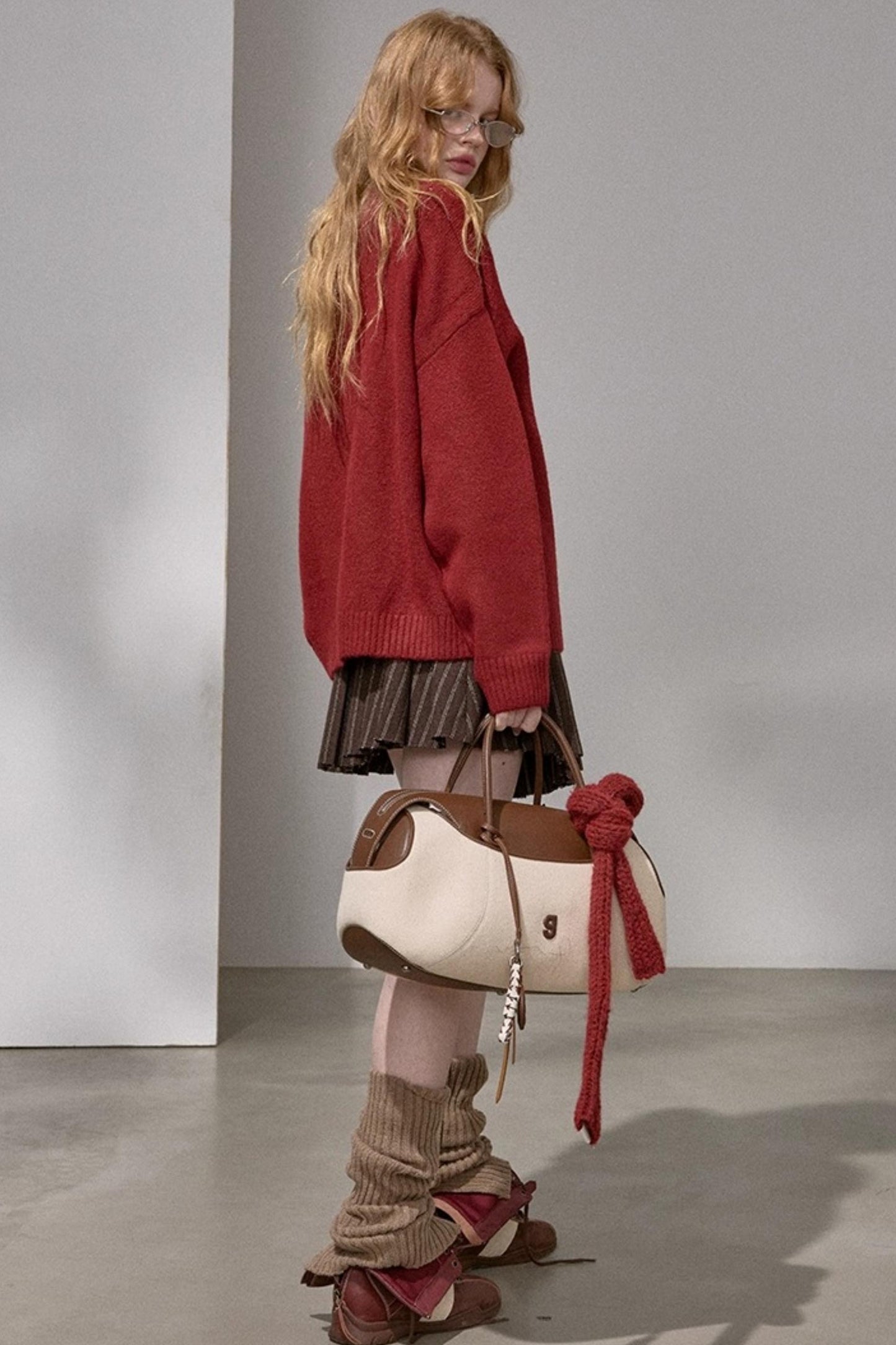 Puppy Jacquard Cloud Sweater