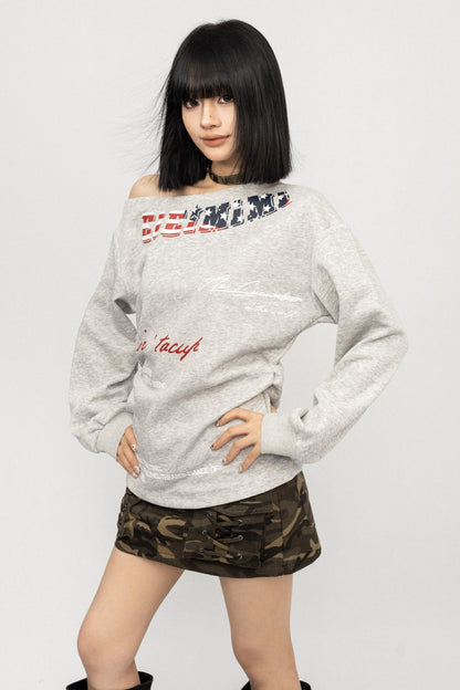 Retro Spice Girl Long Sleeve Sweatshirt Top