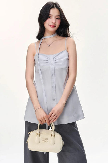 Luxe Halter Top Pants Set-Up