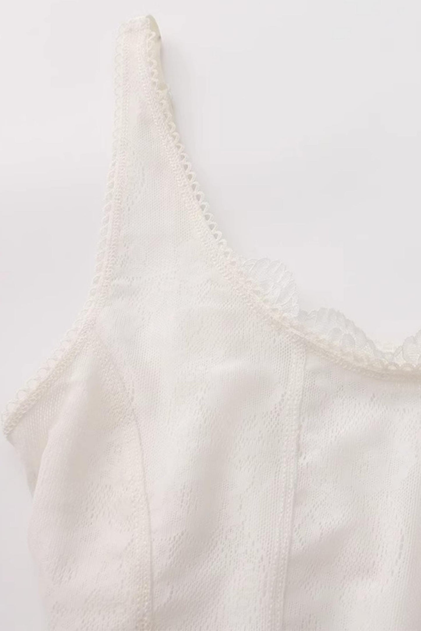 Lace White Camisole Top