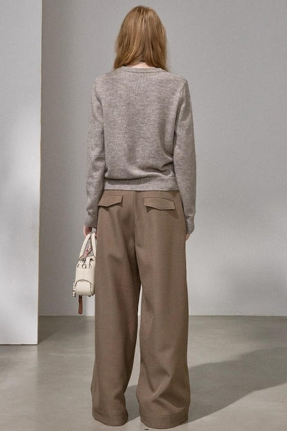 Faux Mink Fur Knit Sweater