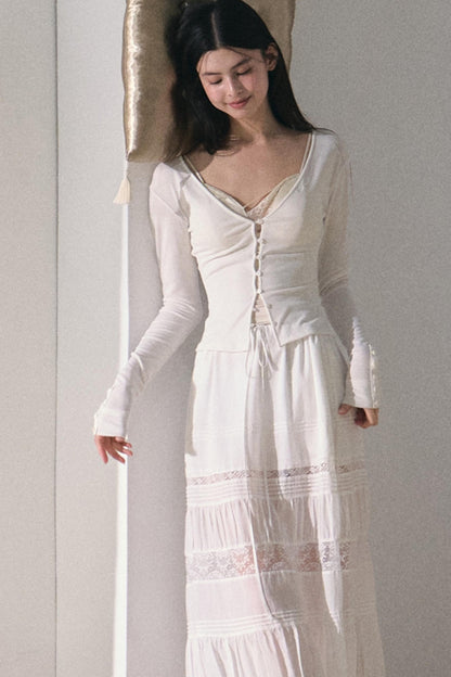 Bohemian Lace Patchwork Skirt