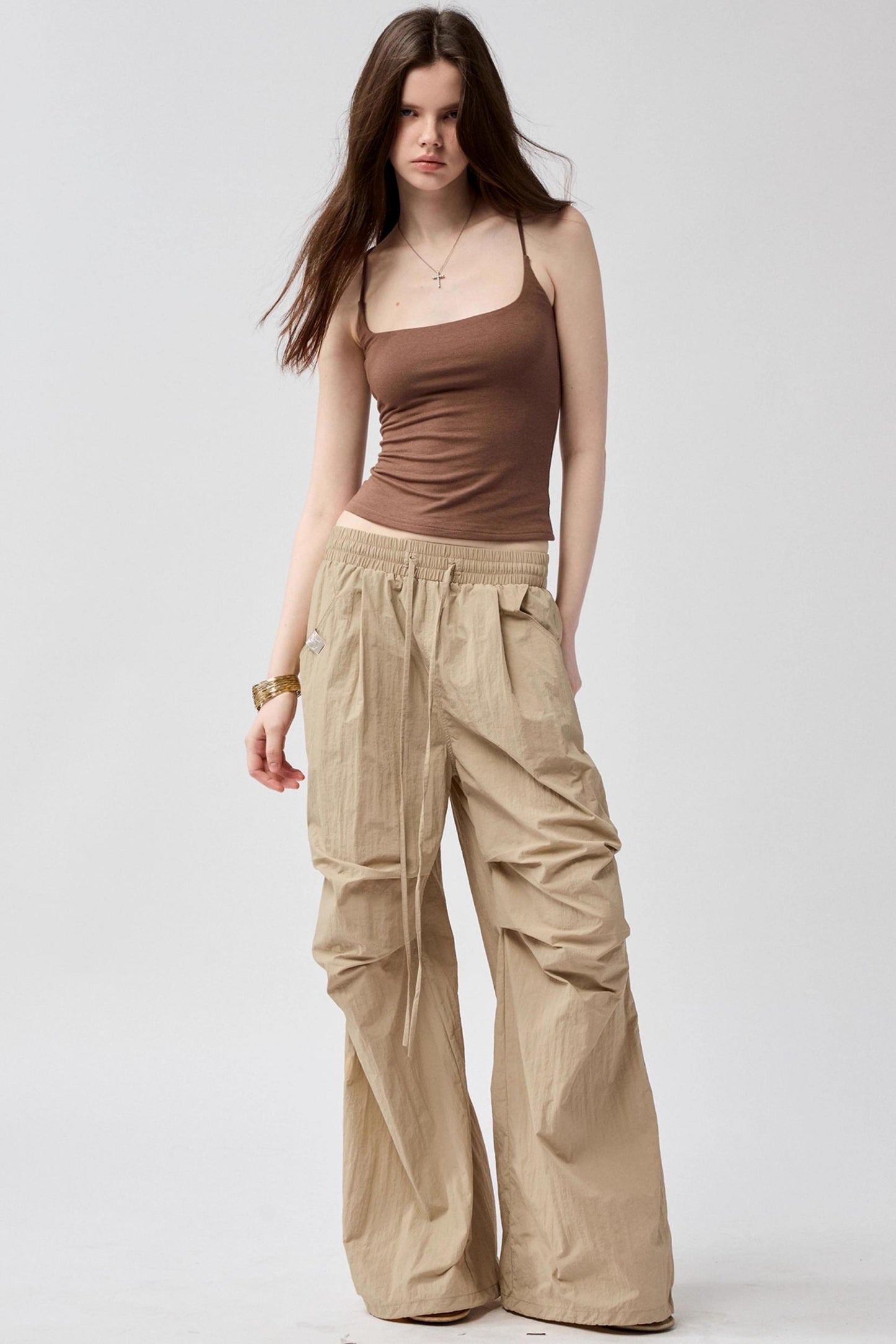 Shaped Drape Bustier Top