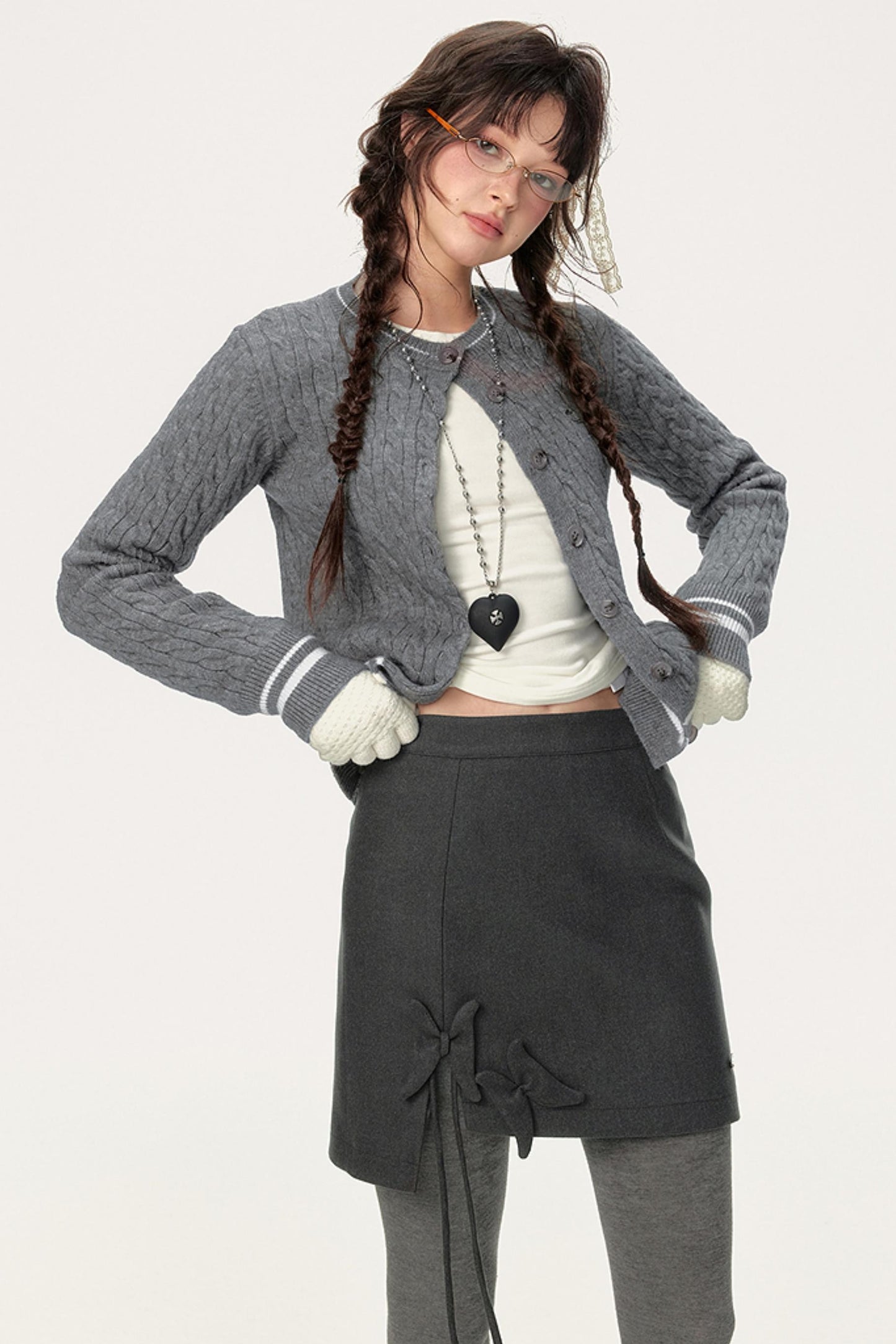 Solid Color Butterfly Skirt